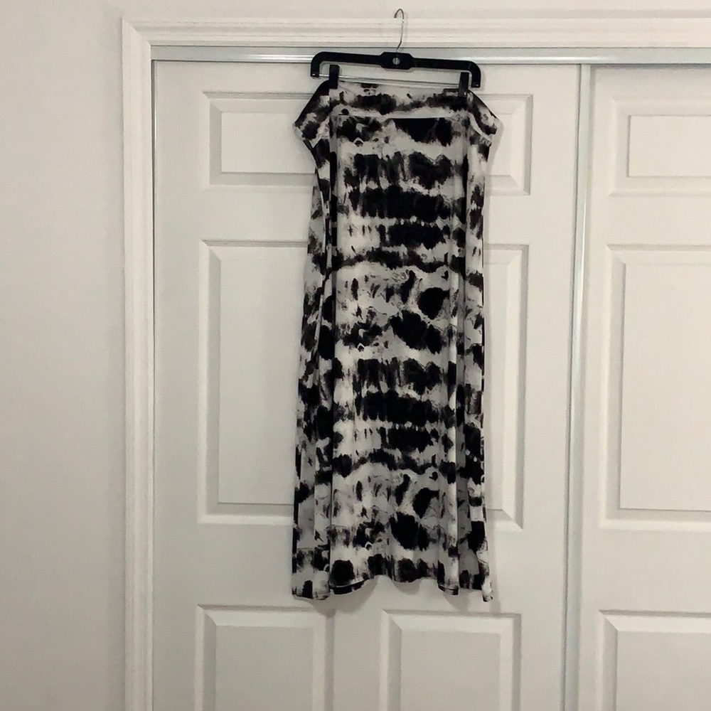 Tie dye maxi skirt